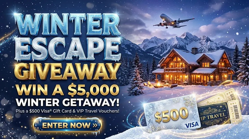 Minute Suites Winter Escape Giveaway – Win A $5,000 Travel Package For An Unforgettable Winter Getaway