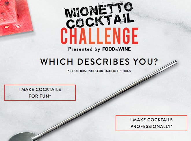 Mionetto Cocktail Challenge Contest