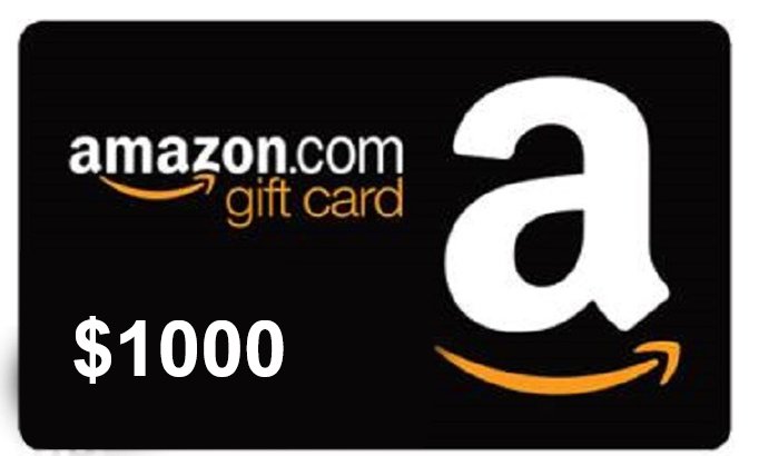 MissAir $1000 Amazon Gift Card Giveaway