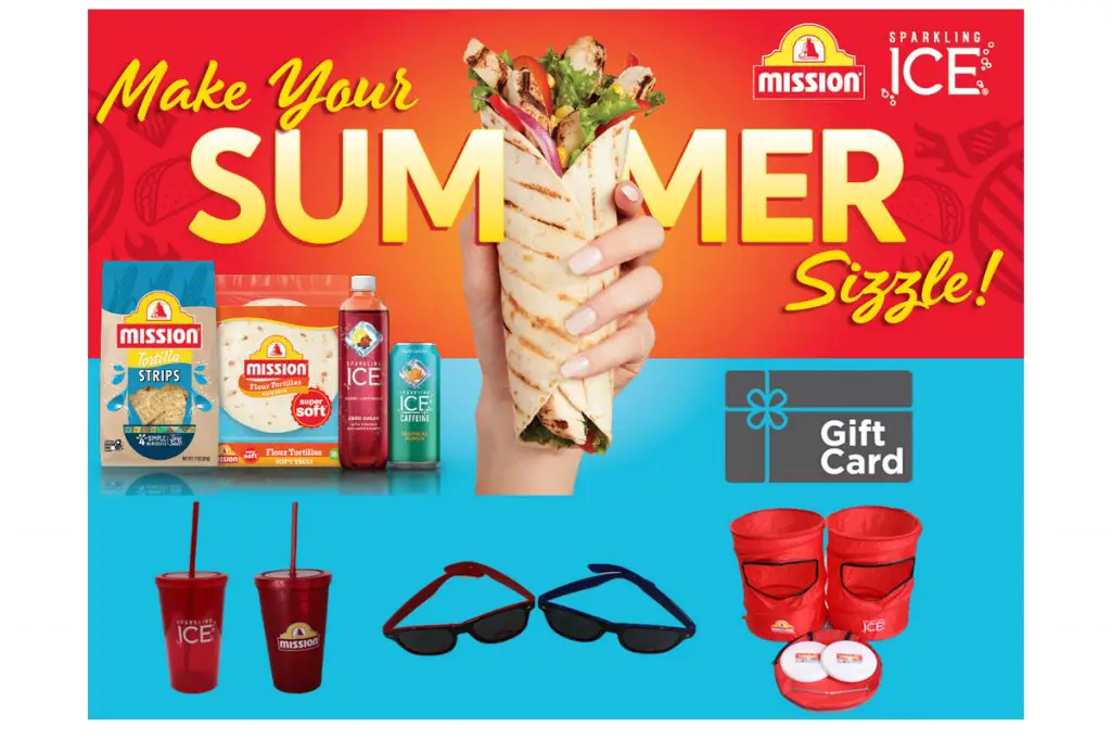 Mission Foods + Sparkling Ice Sizzling Summer Sweepstakes - Win A $1,000 Gift Card