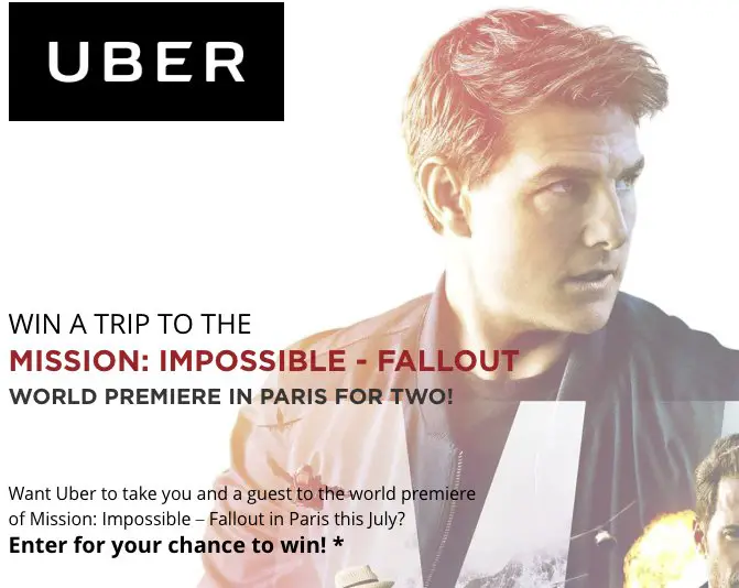Mission: Impossible Fallout Sweepstakes