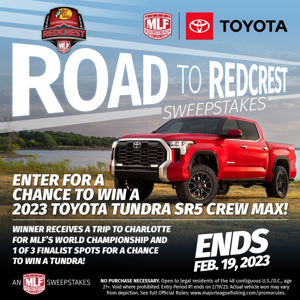 MLF Road To Redcrest Sweepstakes Win A 2023 Toyota Tundra SR5 Crew Max