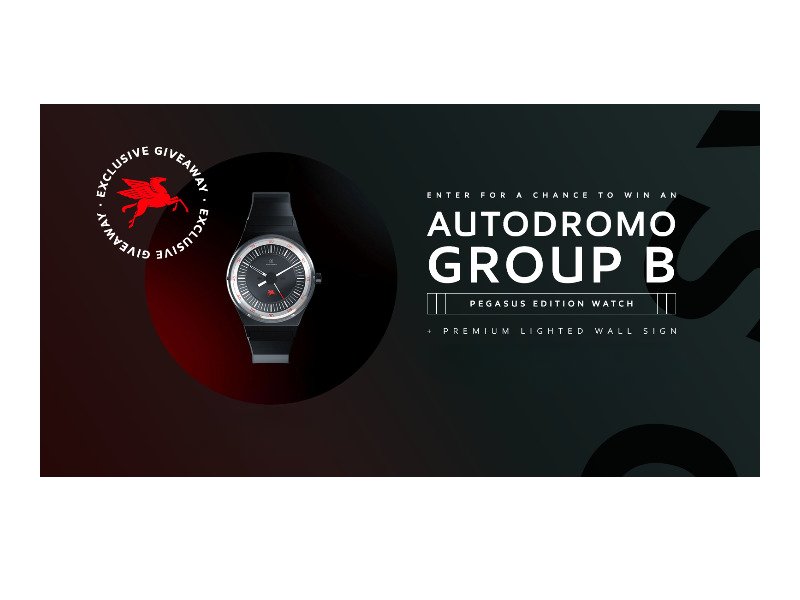 Mobil 1 Autodromo Group B Pegasus Edition Giveaway - Win A Limited Edition Watch & LED Sign