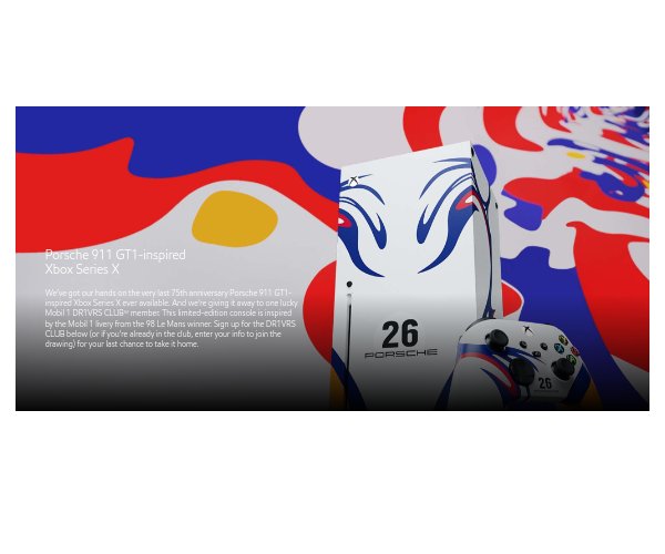 Mobil 1 Porsche XBox Giveaway - Win An Xbox Series X Console