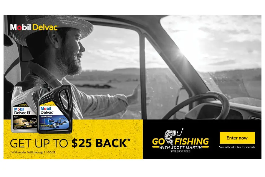 Mobil Delvac 2023 Fall CVL Sweepstakes - Win A Fishing Trip For 2 With Scott Martin (2 Winners)