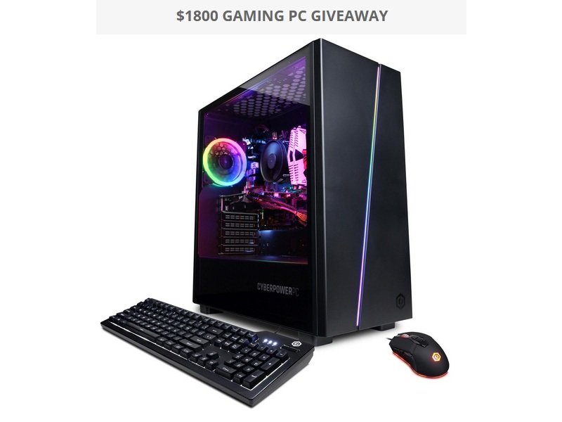 Mogsy Gaming PC Giveaway - Win A $1,800 Gaming PC