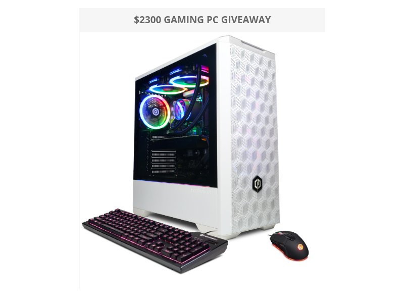 Mogsy Giveaway - Win A $2300 Gaming PC
