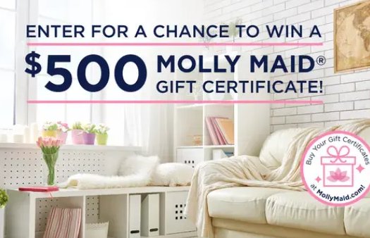 Molly Maid Mother's Day Clean Home Giveaway - Win A $500 Molly Maid Gift Card {5 Winners}