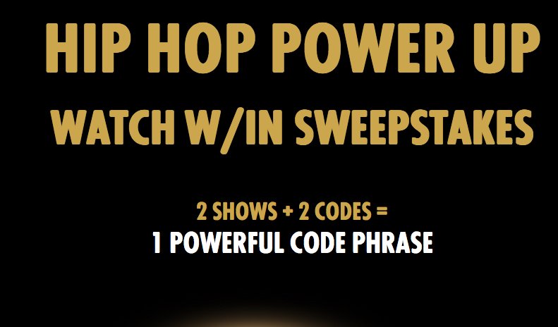 Money. Power. Respect Watch & Win Sweepstakes!