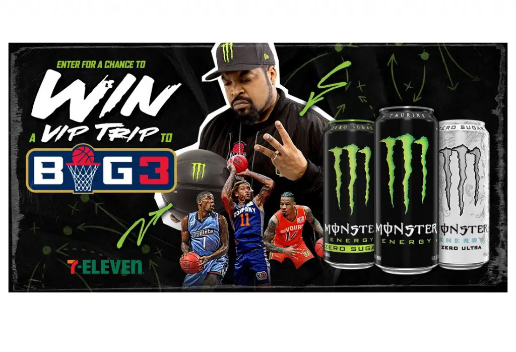 Monster Energy Company Sweepstakes - Win A Trip To The Big3 Celebrity Game And More