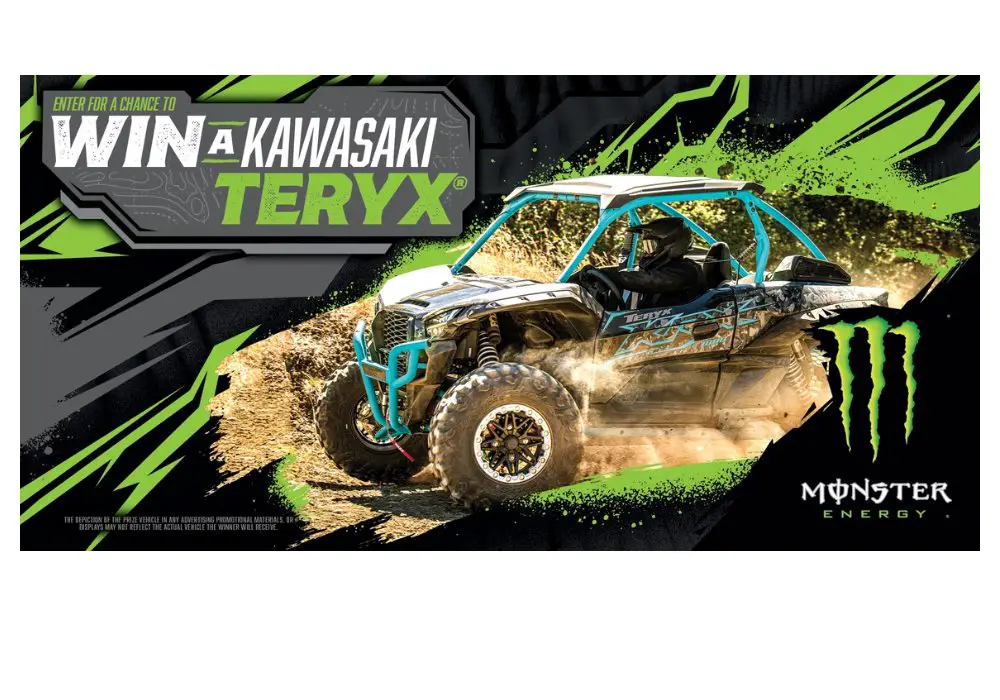 Monster Energy Sweepstakes - Enter For A Chance To Win A $15,700 Kawasaki Teryx ATV