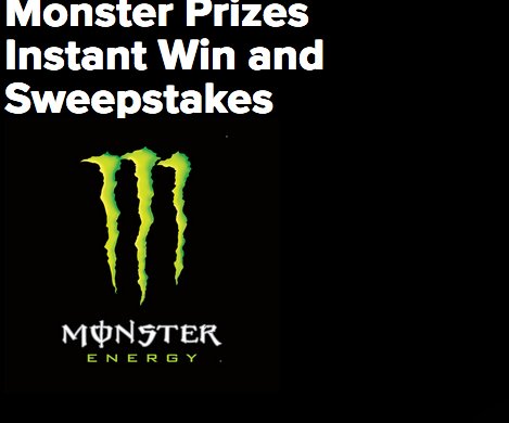 Monster Prizes Sweepstakes Instant Win