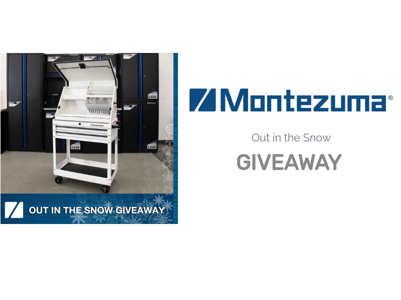 Montezuma Storage Out In The Snow Giveaway - Win A 2-Drawer Utility Cart