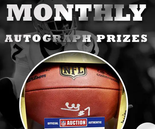 Monthly Memorabilia Sweepstakes