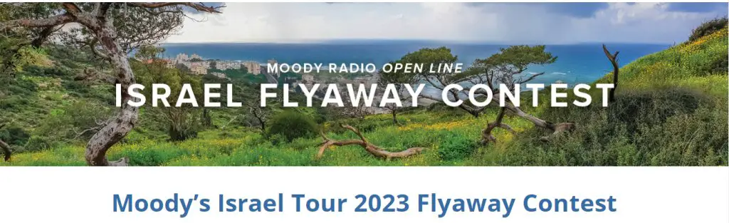 Moody’s Israel Tour 2023 Flyaway Giveaway – Win A Trip For 2 To Israel