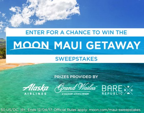 Moon Maui Getaway Sweepstakes
