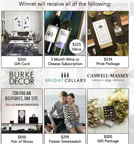 Mothers Day Prize Package Sweepstakes