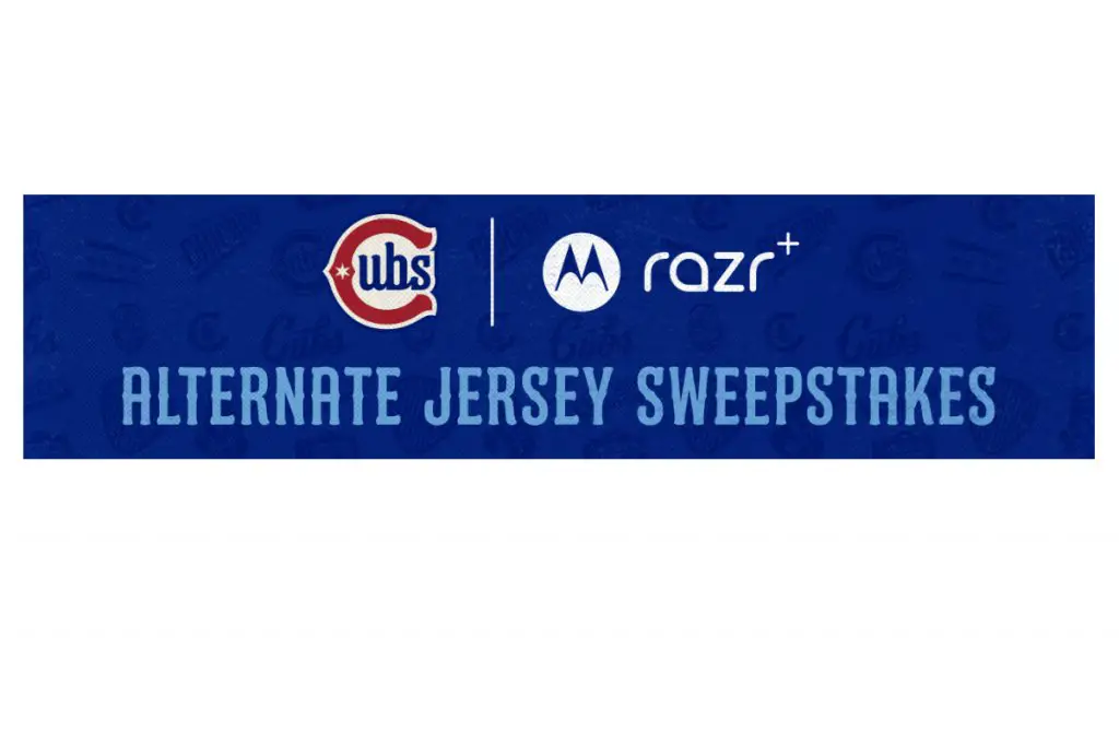 Motorola Razr+ Alternate Jersey Sweepstakes - Win Chicago Cubs Gear & More