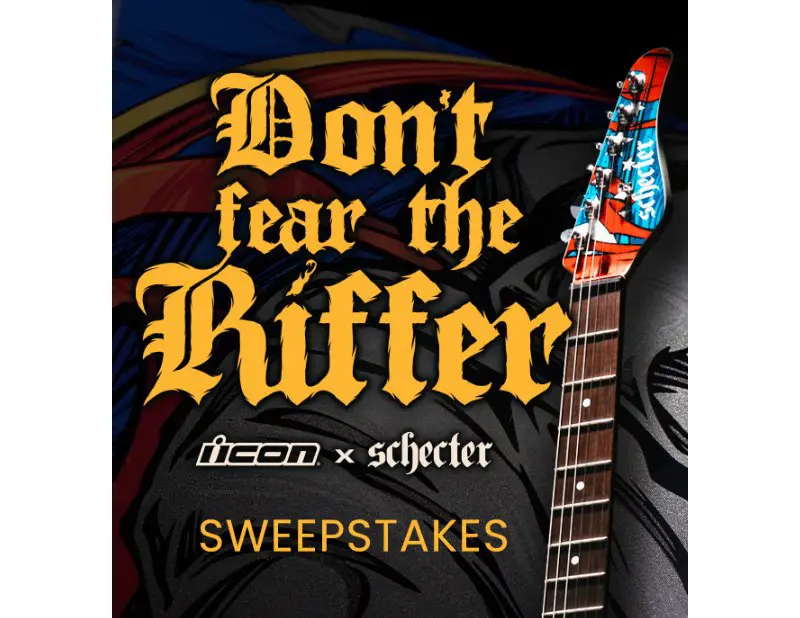 Motosport Don't Fear The Riffer Sweepstakes - Win A Custom Guitar & Motorcycle Gear