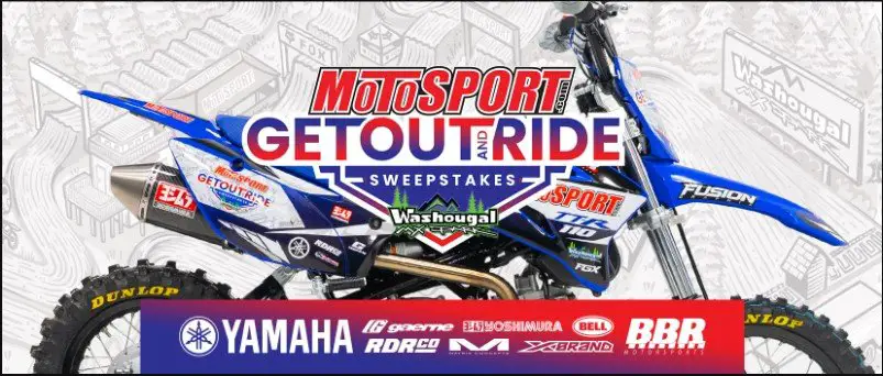 MotoSport Get Out and Ride Sweepstakes – Win A Yamaha Trail Motorcycle, Motocross Gear Gift Cards & More (7 Winners)