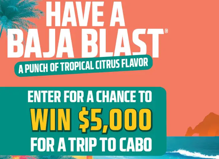 Mountain Dew Baja Sweepstakes - Win $5,000 Cash (2 Winners)