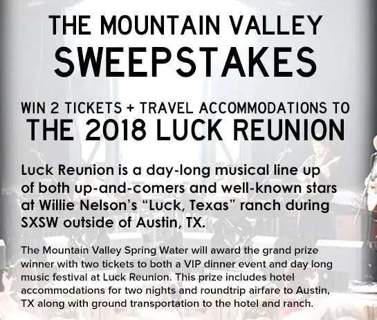 Luck Reunion Sweepstakes