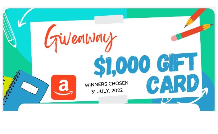 Mrs. Wills Kindergarten $1000 Giveaway - Win a $100 Amazon Gift Card