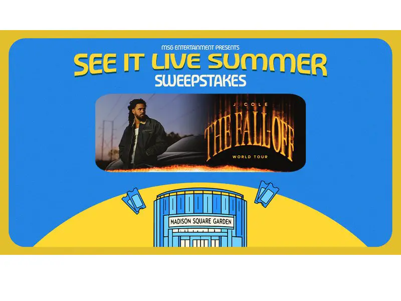 MSG See It Live Summer - J. Cole Sweepstakes - Win J. Cole Concert Tickets