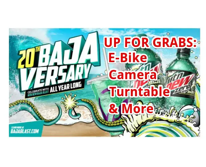 Mtn Dew 20th Bajaversary Promotion - Win An EBike, A GoPro Camera And More