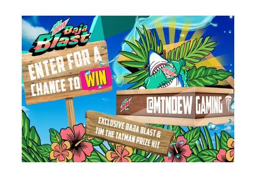 MTN DEW Baja Blast x Tim The Tatman Twitter Sweepstakes - 200 Winners