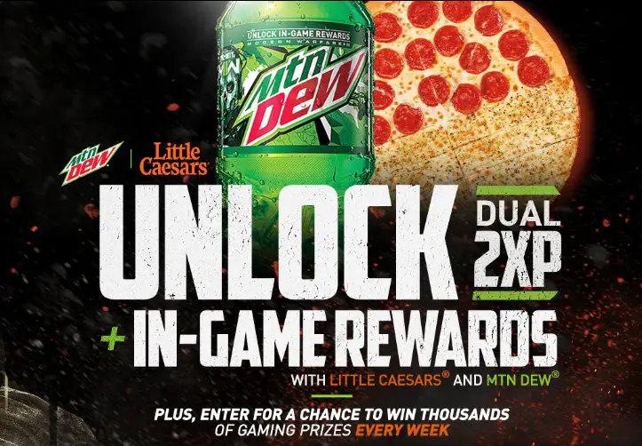 Mtn Dew Little Caesars Call of Duty Sweepstakes - Win A PS5 Console & More!