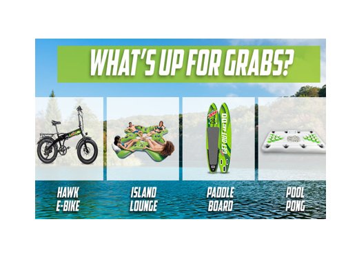 MTN Dew Summer Sweepstakes - Win An EBike, Paddleboard, Raft Etc. {100 Winners}