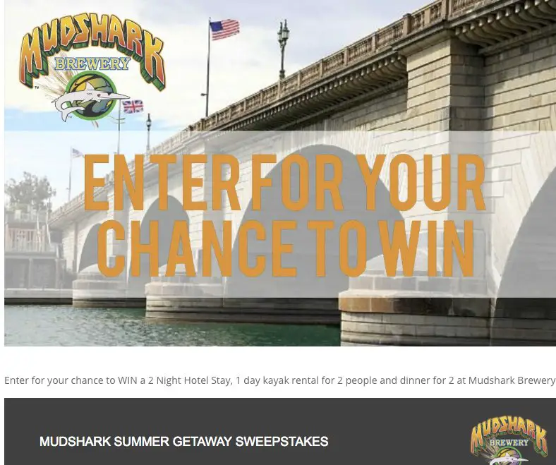 Mudshark Summer Getaway Sweepstakes
