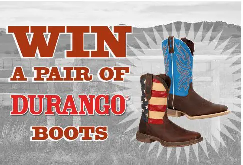 Murdoch’s Boots To Boot Monthly Sweepstakes - Enter For A Chance To Grab A Pair Of Durango Boots
