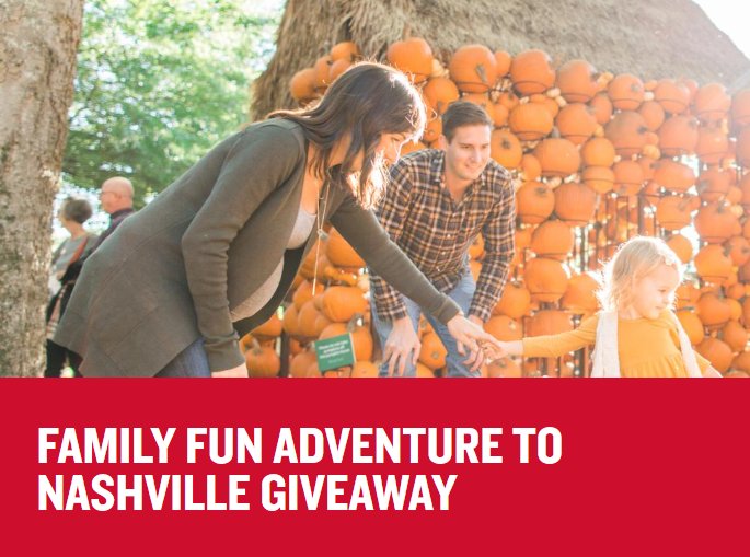 Music City Family Fun Adventure to Nashville Giveaway - Win a trip for 4 to Nashville