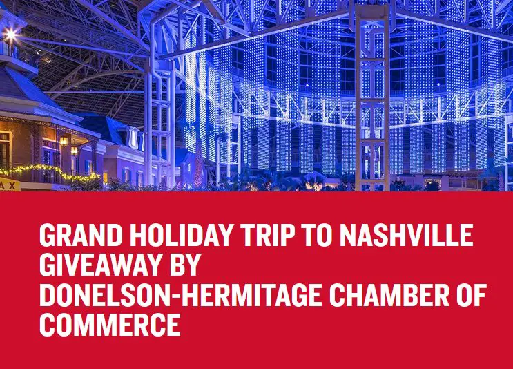Music City Grand Holiday Trip Giveaway - Win a $5,000+ Nashville Getaway for 4