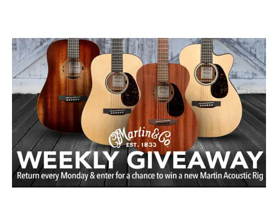 Musician’s Friend Martin & Co Weekly Giveaway - Win An Acoustic Guitar + Accessories {4 Winners}
