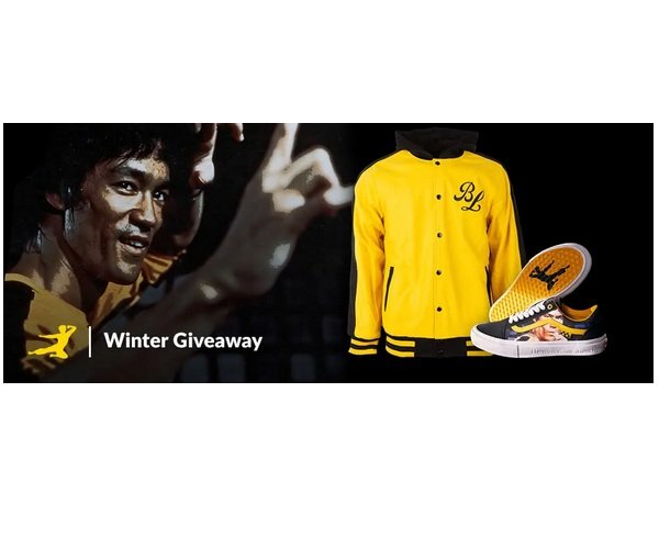 MusicToday Bruce Lee Winter Giveaway - Win Bruce Lee Themed Varsity Jacket & Shoes