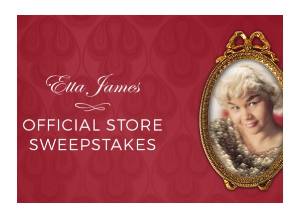 Musictoday Etta James Store Shopping Spree Sweepstakes - Win a $100, $50 or $25 Gift Card