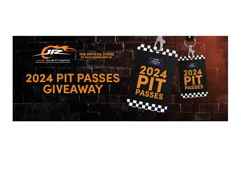 Musictoday Shop JR Nation 2024 Pit Passes Giveaway - Win 2 Pit Passes To Any Race & More