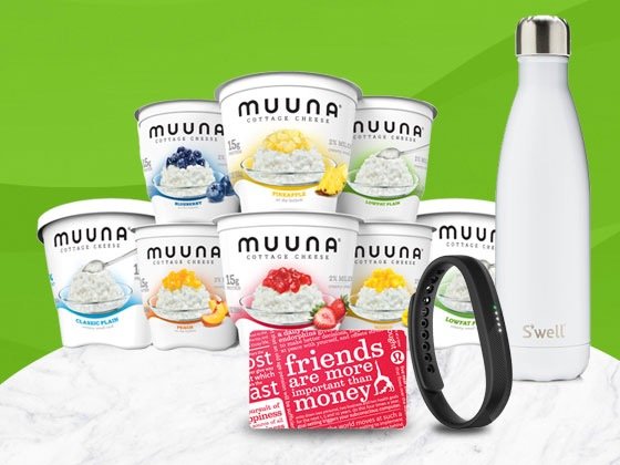 Muuna Cottage Cheese, Fitbit Flex 2 & More Sweepstakes