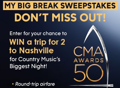 My $2500 Big Break Sweepstakes!