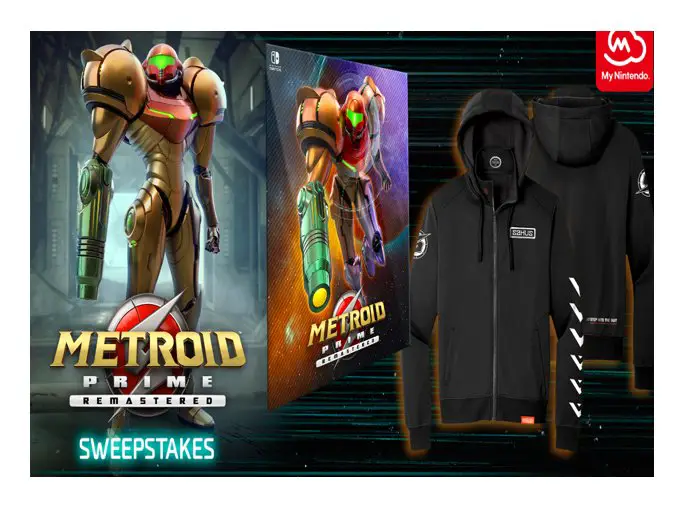 My Nintendo Metroid Prime Sweepstakes -  Win $200 Metroid Prime Remastered HD Metal Panel + $80 Jacket In The Nintendo Sweepstakes