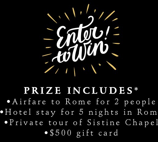My Vatican Vacation Sweepstakes