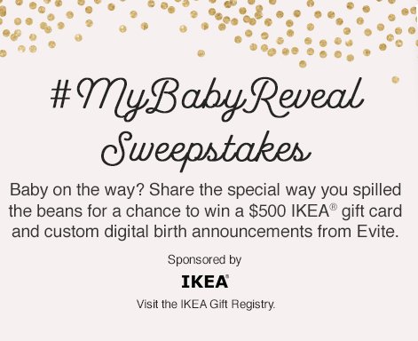 #MyBabyReveal Sweepstakes