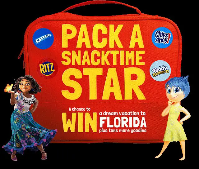 Nabisco Back To School Sweepstakes And Instant Win Game - Win A 4-Night Trip For 4 To A City Of Your Choice In Florida