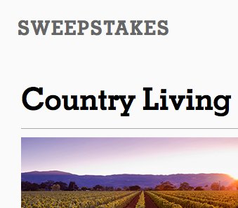 Napa Cali Sweepstakes