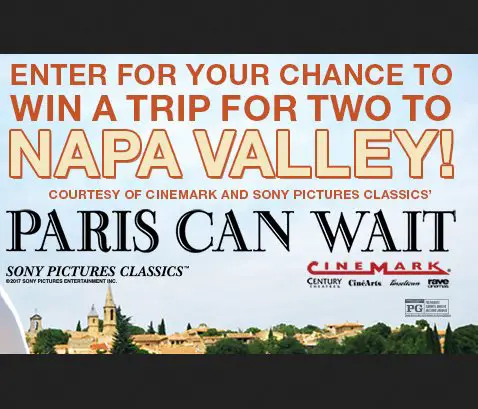 Napa Winery Tour Sweepstakes