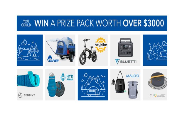 Napier Outdoors Gear Up & Camp Out Giveaway - Win $3,000 Worth Of Camping Gear Including eBike, Tent & More