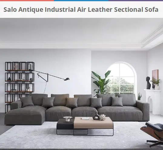 NapLab 25Home Sofa + Gift Card Giveaway - Win Salo Antique Industrial Air Leather Sectional Sofa Or $500 Gift Card